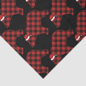 ラブリーベアーシルエットクリスマスホリデーパターン 薄葉紙 (詳細)