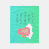 ラブリーベアーファミリー フリースブランケット (正面)