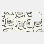 ラブリーベア顔ハンドドロードドゥードルズイラストレーションp Case-Mate iPhoneケース (裏面 (横))