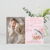 ラブリーベビーナルファル1st誕生日パーティの招待状 招待状 (スタンド正面)