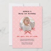 ラブリーベリーバースデーパーティー 招待状 (裏面)