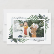ラブリーホリデイクリスマスフォトカード