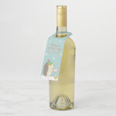 ラブリーホリデー – ヘッジホッグおもしろいクリスマス ボトルネックタグ (アングル)