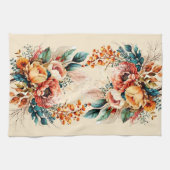 ラブリーボホ秋ブーケ キッチンタオル (横)