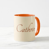 ラブリーボー秋ブーケパーソナライズされた マグカップ (正面右)