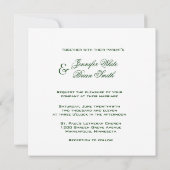 ラブリーポインセティア結婚式招待状 招待状 (裏面)