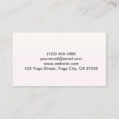 ラブリーマウンテンサンセット 名刺 (裏面)