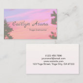 ラブリーマウンテンサンセット 名刺 (正面/裏面)