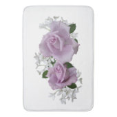 ラブリーマウヴバラホワイト バスマット (正面縦)