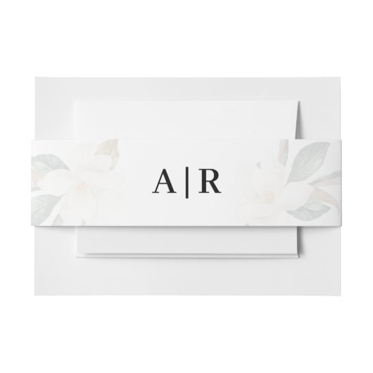 ラブリーマグノリアフローラベリーバンド 招待状ベリーバンド (正面例)