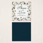 ラブリーマグノリア結婚フローラのハッシュタグカード (正面&裏面)