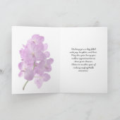 ラブリーマゼンタピンクウィンターオーキズ誕生日カード カード (内部)