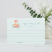 ラブリーママとベビーキツネボーイベビーシャワーアドバイス 招待状 (スタンド正面)