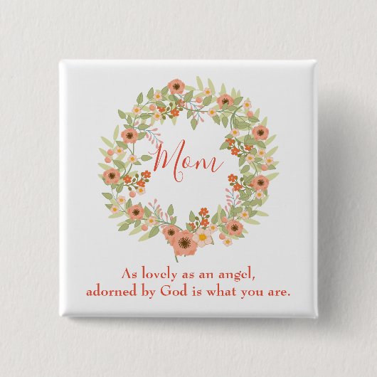 ラブリーママリース 缶バッジ (正面)