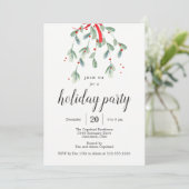 ラブリーミスタントークリスマスホリデーパーティー招待状 招待状 (スタンド正面)