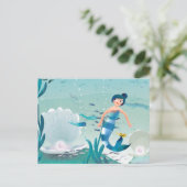 ラブリーメルメイドインザシーイラストレーション ポストカード (スタンド正面)