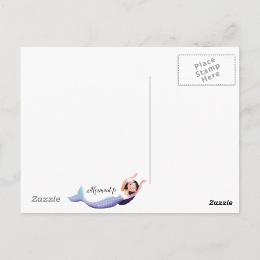 ラブリーメルメイドインザシーイラストレーション ポストカード (裏面)