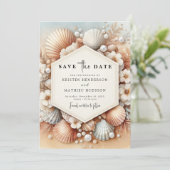 ラブリーモダンビーチ結婚式 セーブザデート (スタンド正面)