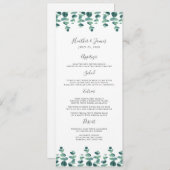 ラブリーユーカリ結婚プス メニュー (正面/裏面)