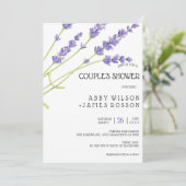 ラブリーライトパープルラベンダーウェディングシャワー招待状 招待状 (スタンド正面)