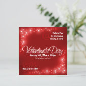 ラブリーライト – 赤バレンタインデー招待状 招待状 (スタンド正面)