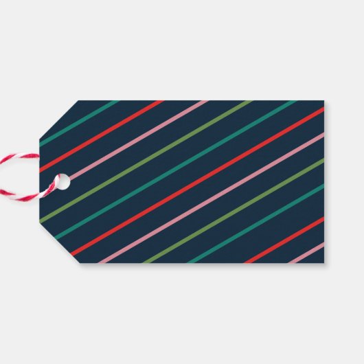 ラブリーラインホリデーフォトクリスマスギフトタグ ギフトタグ (裏面横)