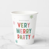 ラブリーラインメリーとブライトホリデーパーティーカップ 紙コップ (正面)