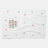 ラブリーラインメリーと明るいホリデーパーティータオル キッチンタオル (横)