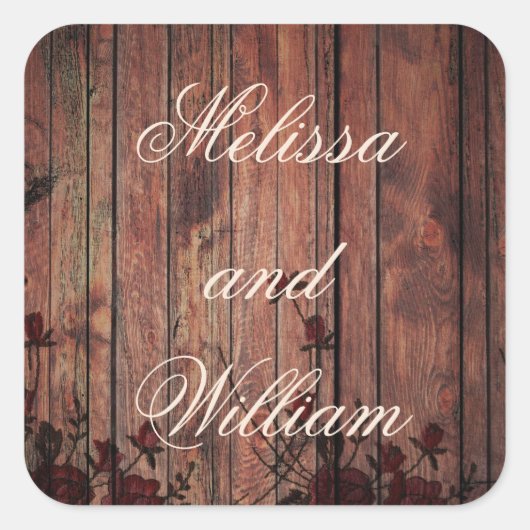 ラブリーラスティックキャビンテーマ スクエアシール (正面)