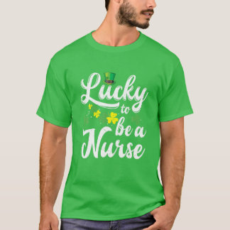 ラブリーラッキーナースアイルランドSt patricks day Tシャツ