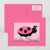 ラブリーラディバグ「ハローフレンド」ポストカード ポストカード (正面/裏面)