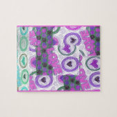 ラブリーラブハートモチーフアートプリント ジグソーパズル (横)