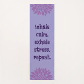 ラブリーラベンダーインハレコムヨガエクササイズマット ヨガマット (正面)