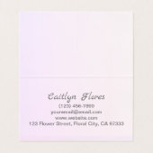 ラブリーラベンダーフローラ 名刺 (内部フラット)