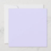 ラブリーラベンダープリントデザイン 招待状 (裏面)