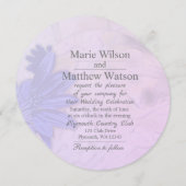 ラブリーラベンダー結婚フローラ 招待状 (正面/裏面)