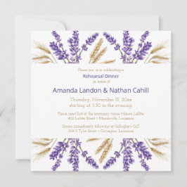 ラブリーラベンダー&小麦リハーサルディナー 招待状
