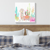 ラブリーラマスI キャンバスプリント (インサイチュ (寝室))