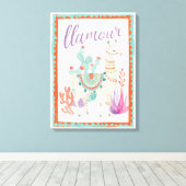 ラブリーラマスIIラモア キャンバスプリント (インサイチュ (ウッドフロア))