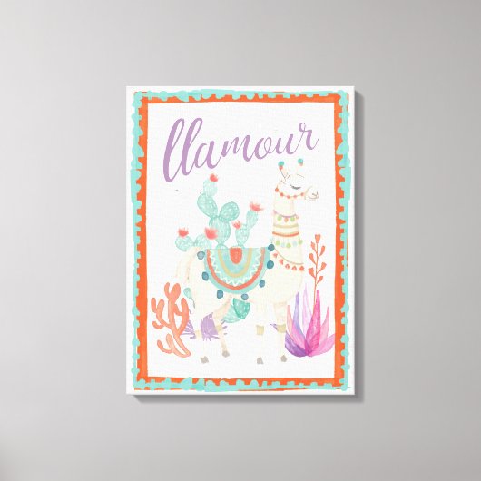 ラブリーラマスIIラモア キャンバスプリント (正面)