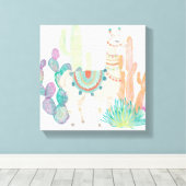 ラブリーラマスII キャンバスプリント (インサイチュ (ウッドフロア))