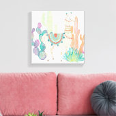 ラブリーラマスII キャンバスプリント (インサイチュ (リビング))