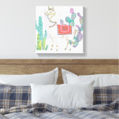 ラブリーラマスV キャンバスプリント (インサイチュ (寝室))