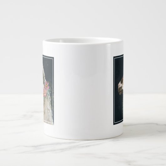 ラブリーラマ ジャンボコーヒーマグカップ (正面)
