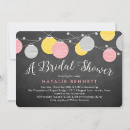 ラブリーランタンブライダルシャワー招待 招待状