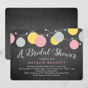 ラブリーランタンブライダルシャワー招待 招待状