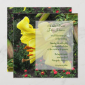 ラブリーリリー結婚式招待状 招待状 (正面/裏面)