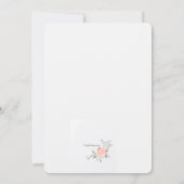 ラブリーリースガールベビーシャワー招待状 招待状 (裏面)