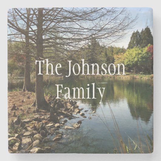 ラブリーレイクフォト ストーンコースター (正面)