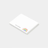 ラブリーレインボーイラストレーション名前をカスタムする ポストイット (アングル)